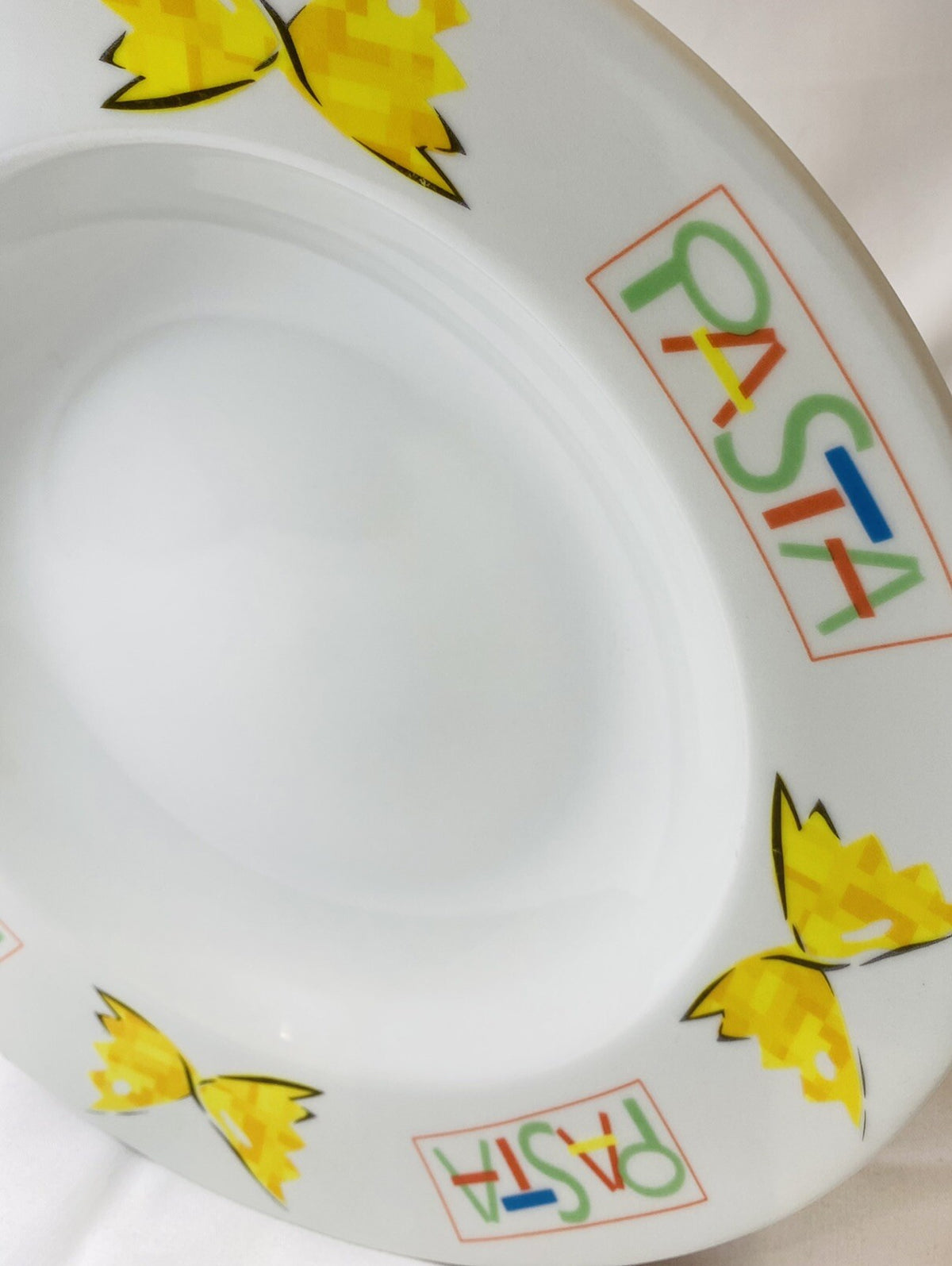 Studio Nova PASTA POWER Bowl Italy Pasta Salad Rim Soup Serving Dish 12.5 inch
