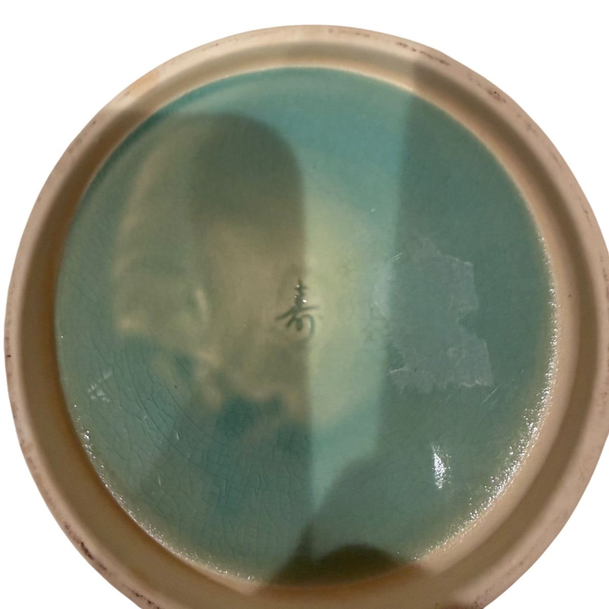 Japanese Lotus Flower 4-Plates Kotobuki Turquoise Pink Celadon Style Ceramic