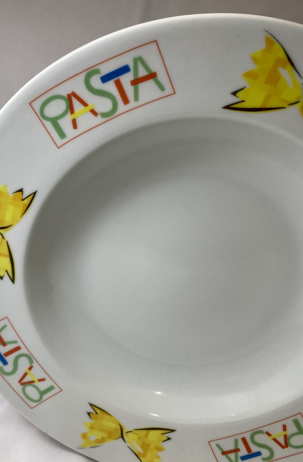 Studio Nova PASTA POWER Bowl Italy Pasta Salad Rim Soup Serving Dish 12.5 inch