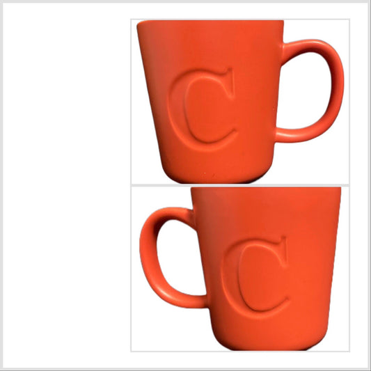 Threshold Monogram Coffee Mug — Initial C, Stoneware, 12 oz