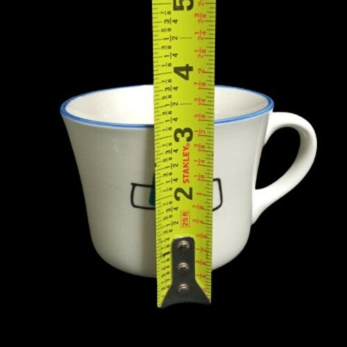 Gibson Housewares Cup 12 Oz, Geometric Abstract Modern Design Coffee Tea Ceramic