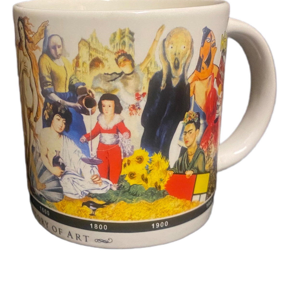 Unemployed Philosophers Mug BRIEF HISTORY OF ART Coffee Tea Cup 16oz Guild 2014