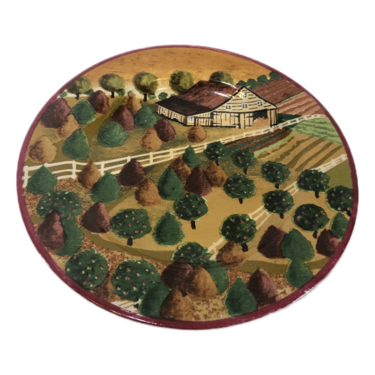 Block COUNTRY VILLAGE  Set of 4 Salad/ Dessert Plates by Gear 1995