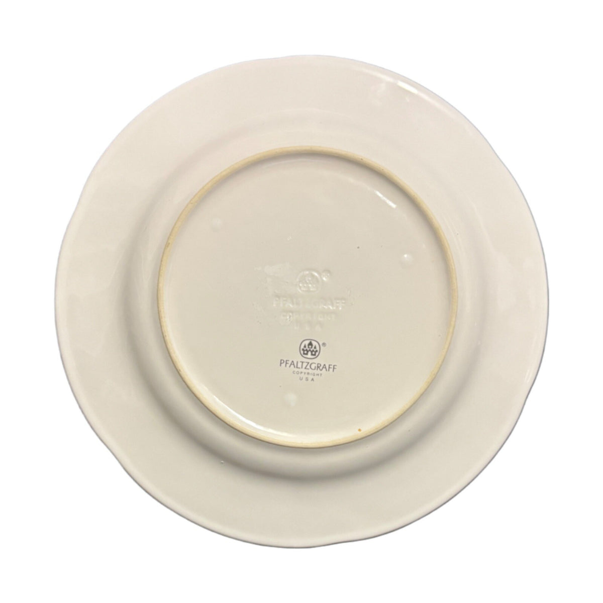 Pfaltzgraff WINTERBERRY 5-Dinner Plates Holly & Berries White Dinnerware