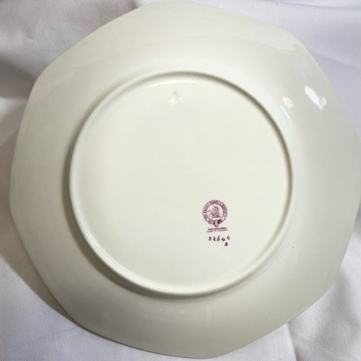 Rare BAILEY BANKS & BIDDLE 5-Dinner Plates Octagonal England 23645A Floral