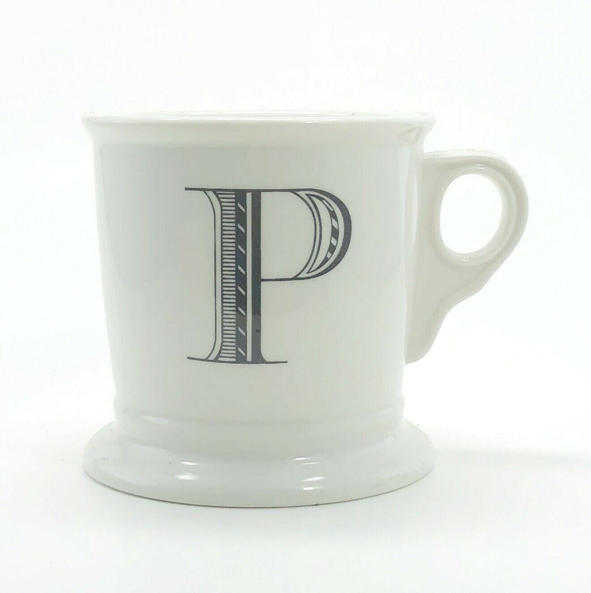ANTHROPOLOGIE Monogram Mug Personalized Name Coffee Cup Initial Letter 12 fl. oz
