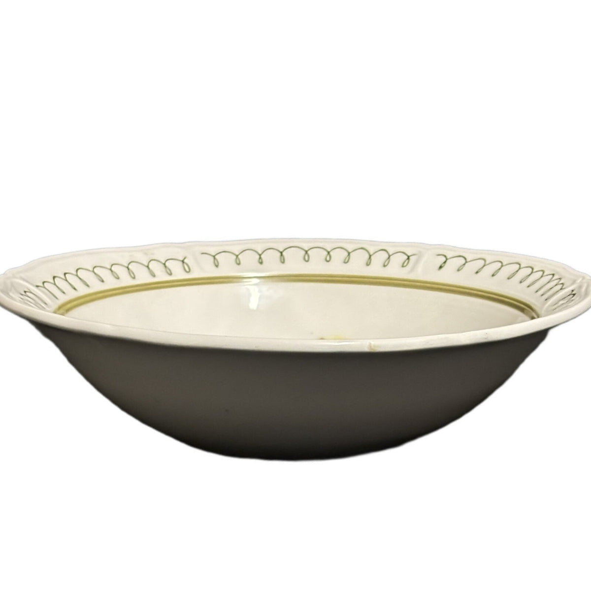 Mikasa Serving Bowl PLYMOUTH ROSE Round Terra Stone 7130 Japan Floral Oven Proof