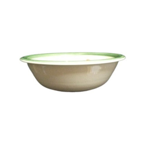 Gibson Designs Peach Duo Set of 4 Soup Cereal Bowls 7.5” D Fruit Floral Green