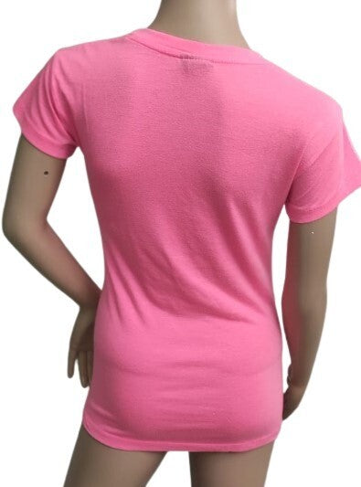 Rue 21 T-Shirt Love is Infinite Pink Crew Neck Cap Sleeves Top M