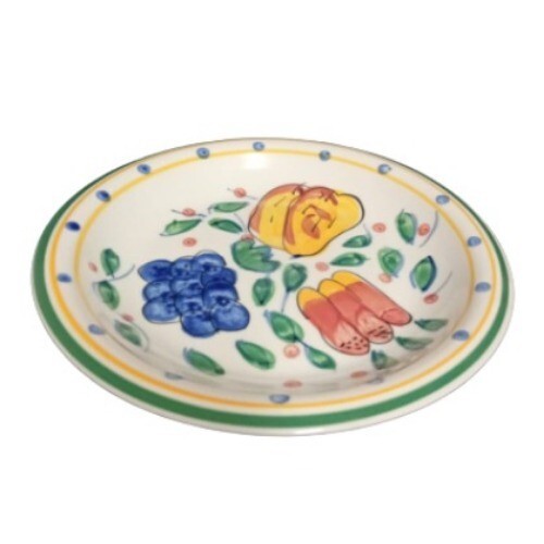 Gibson MEDITERRANEAN GARDEN Salad Plate 7 5/8" Fruits Dessert Appetizer Dish