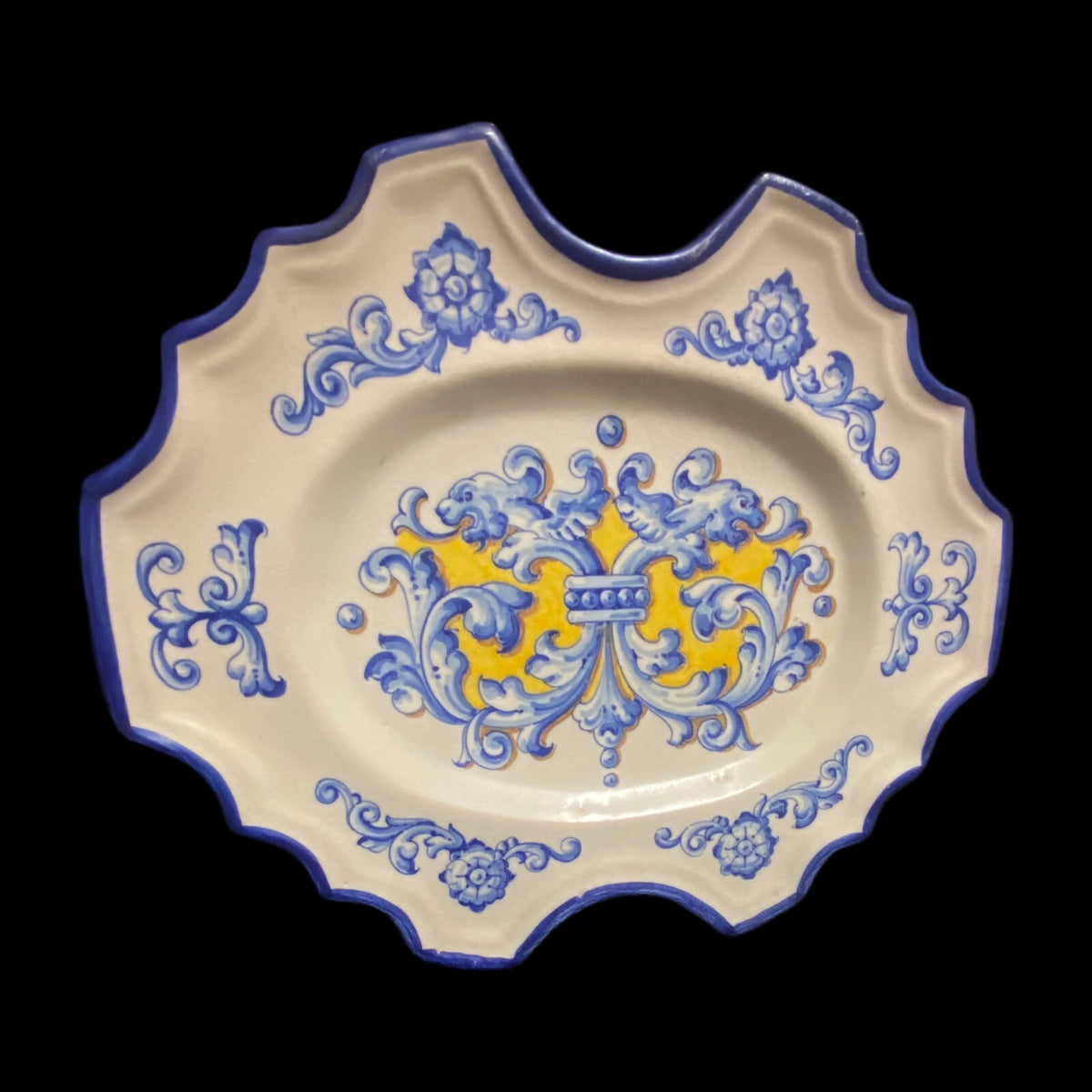 Vintage Mexican TALAVERA San Andrés Hand Painted Platter Serving Wall Hanging