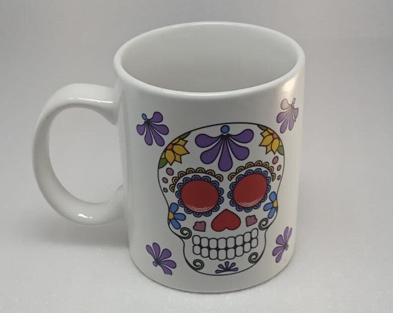 Home Essentials SKULL Coffee Mug/Cup Wanderlust Skeleton 15 Oz