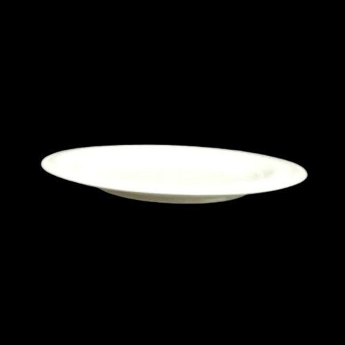 Gibson Designs IMPERIAL BRAID Chop Plate 12" D White Rope Dots Embossed Platter
