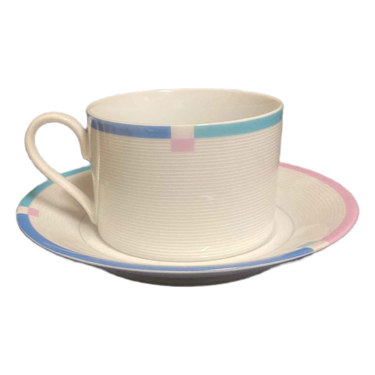 Mikasa JET SET 5 Cups & 5 Saucers Fine China #L5543 Coffee Tea Japan Porcelain