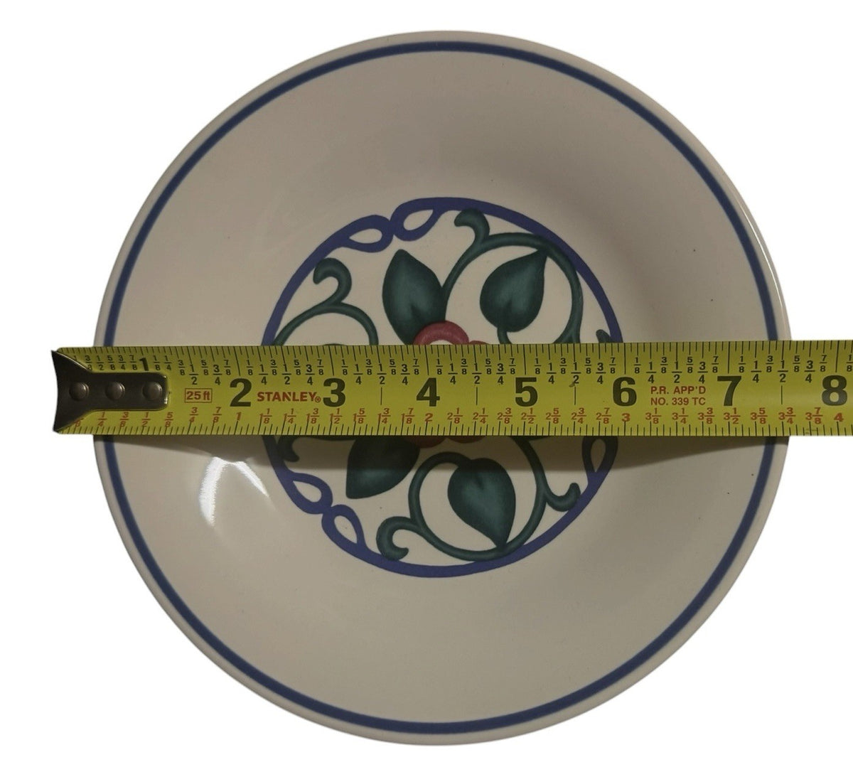 Pfaltzgraff Arbor Vine Set of 7 Salad Plates 7 1/4" Stoneware Floral USA