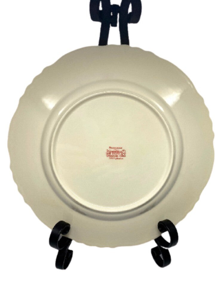 Federal Shape Syracuse Suzanne Dinner Plate Petite Floral Design On Ivory 101/2"