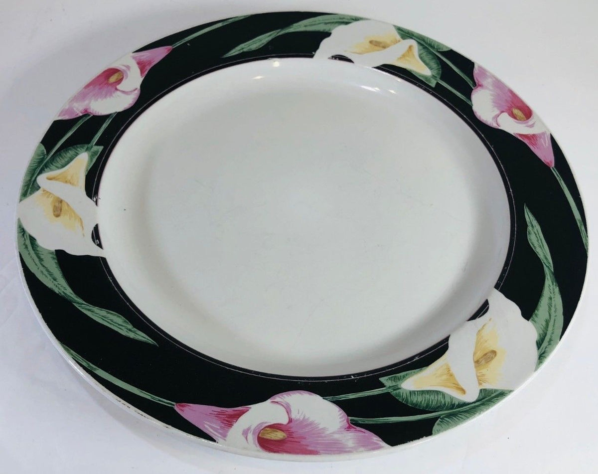 Tienshan Stoneware "CALLA LILIES" Oven to Table Dinnerware Collection # 2232
