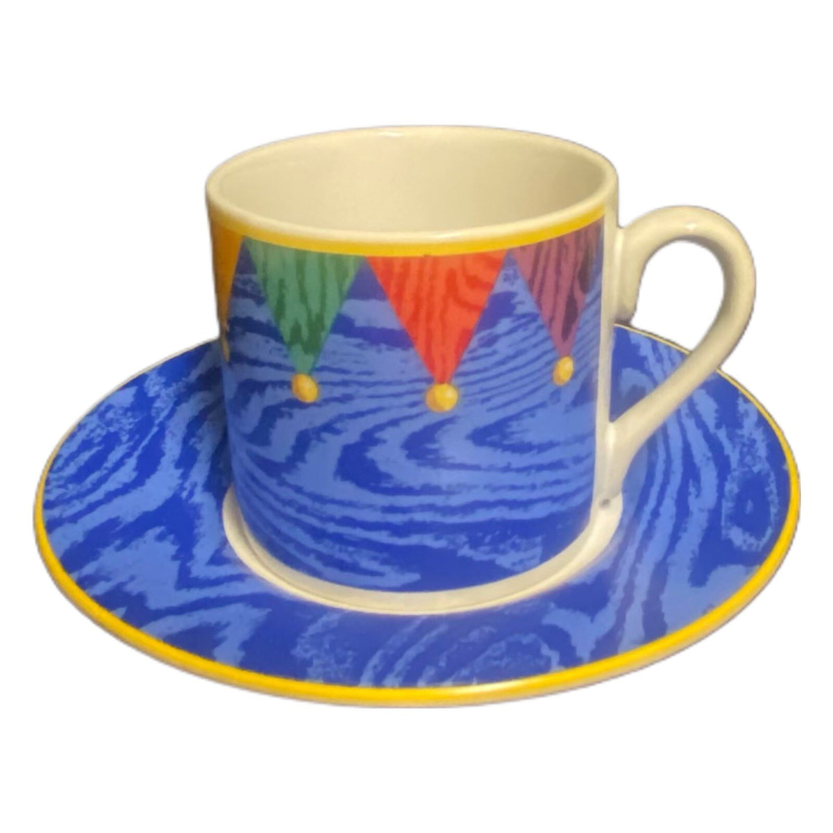 Riviera Van Beers Kiva 4-Cups & Saucers Signature Housewares Espresso Demitasse