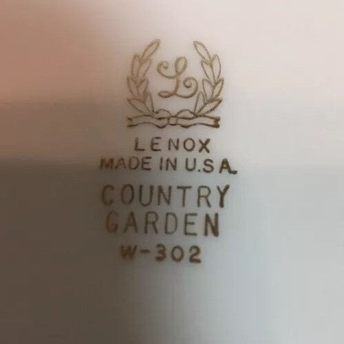 Lenox Country Garden W-302 Set of 5 Salad Dessert Plates 8.25” USA Gold Trim