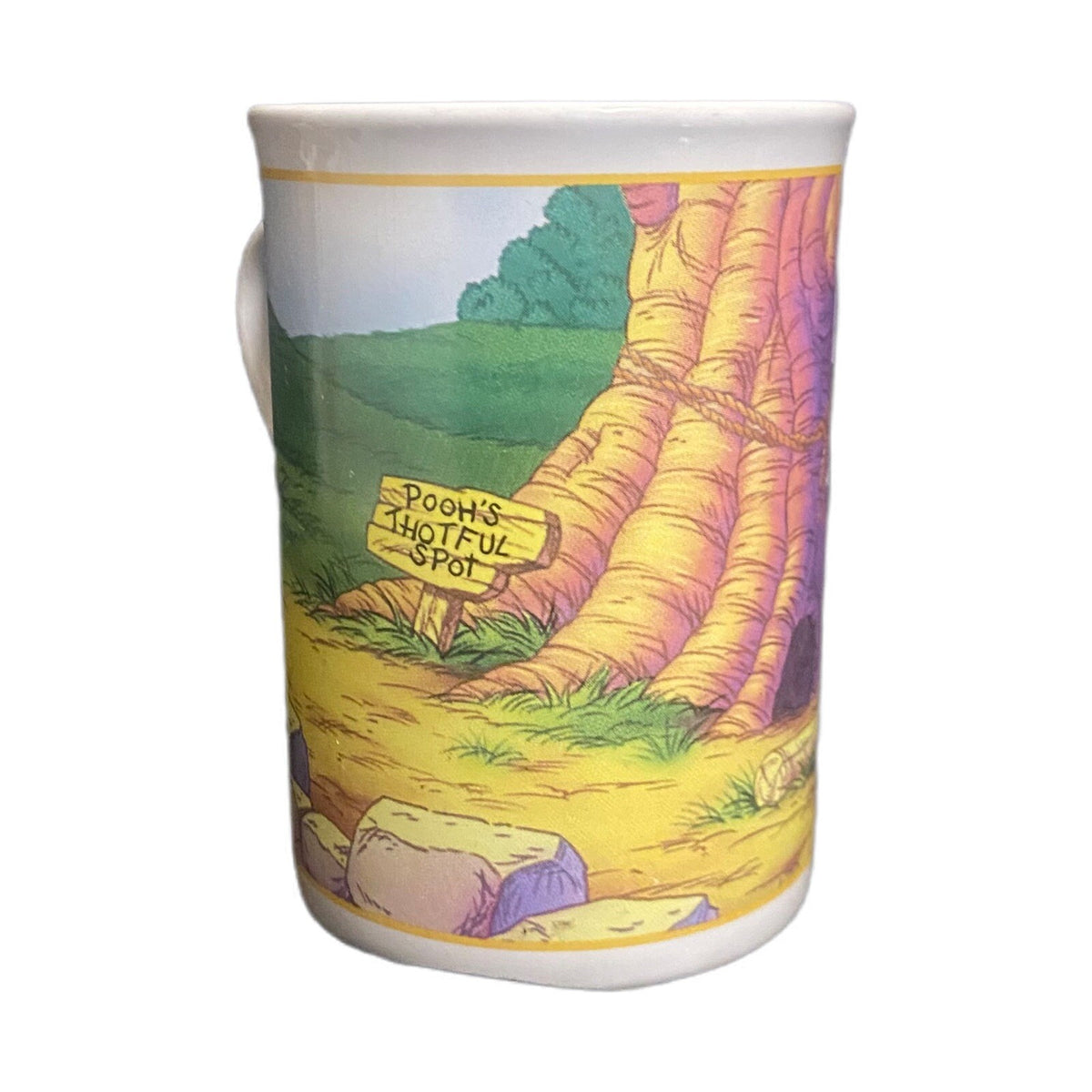 Disney Mug WINNIE THE POOH Pooh's Thotful Spot Houston Harvest Coffee Tea Cup
