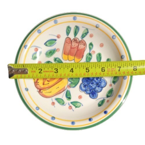 Gibson MEDITERRANEAN GARDEN Salad Plate 7 5/8" Fruits Dessert Appetizer Dish