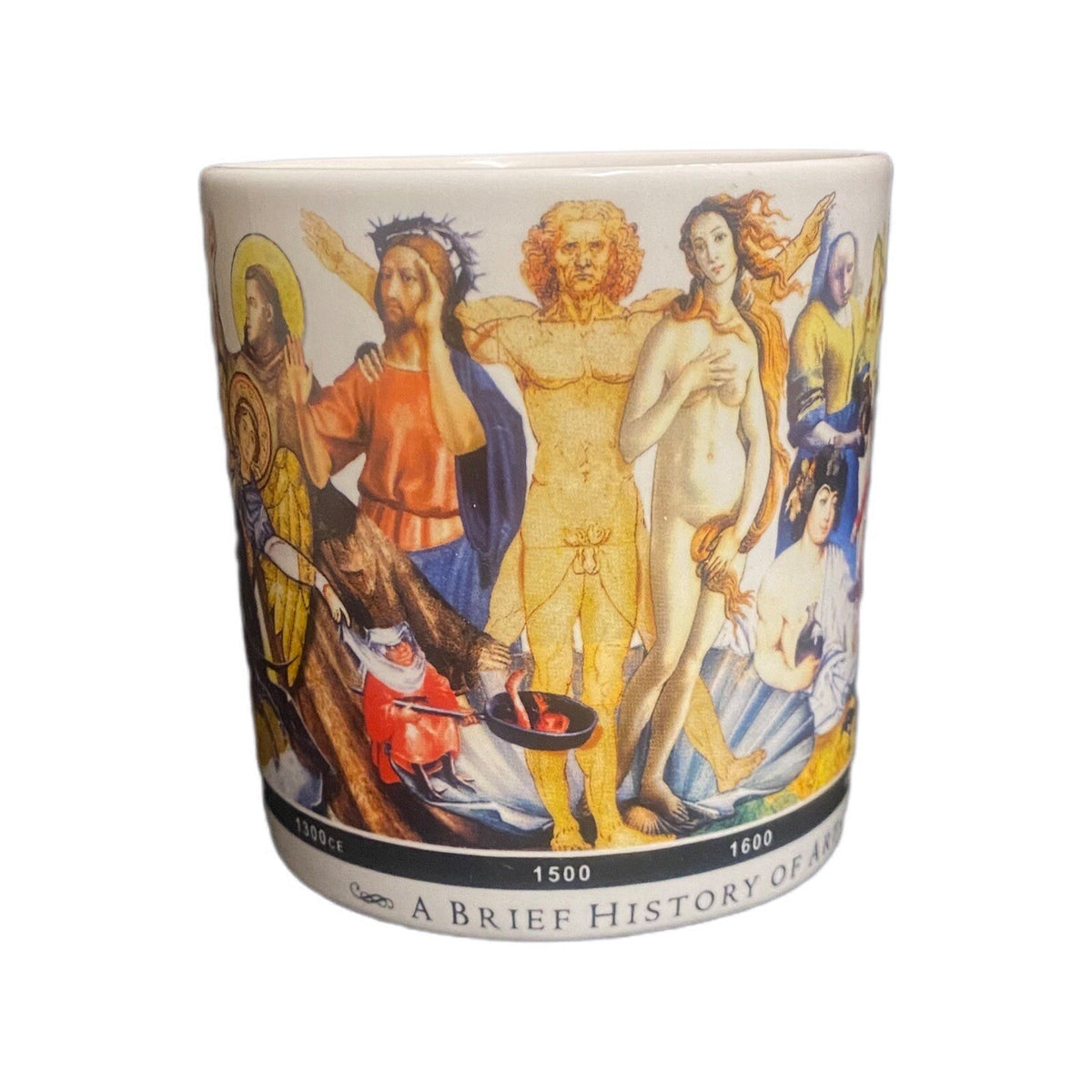Unemployed Philosophers Mug BRIEF HISTORY OF ART Coffee Tea Cup 16oz Guild 2014