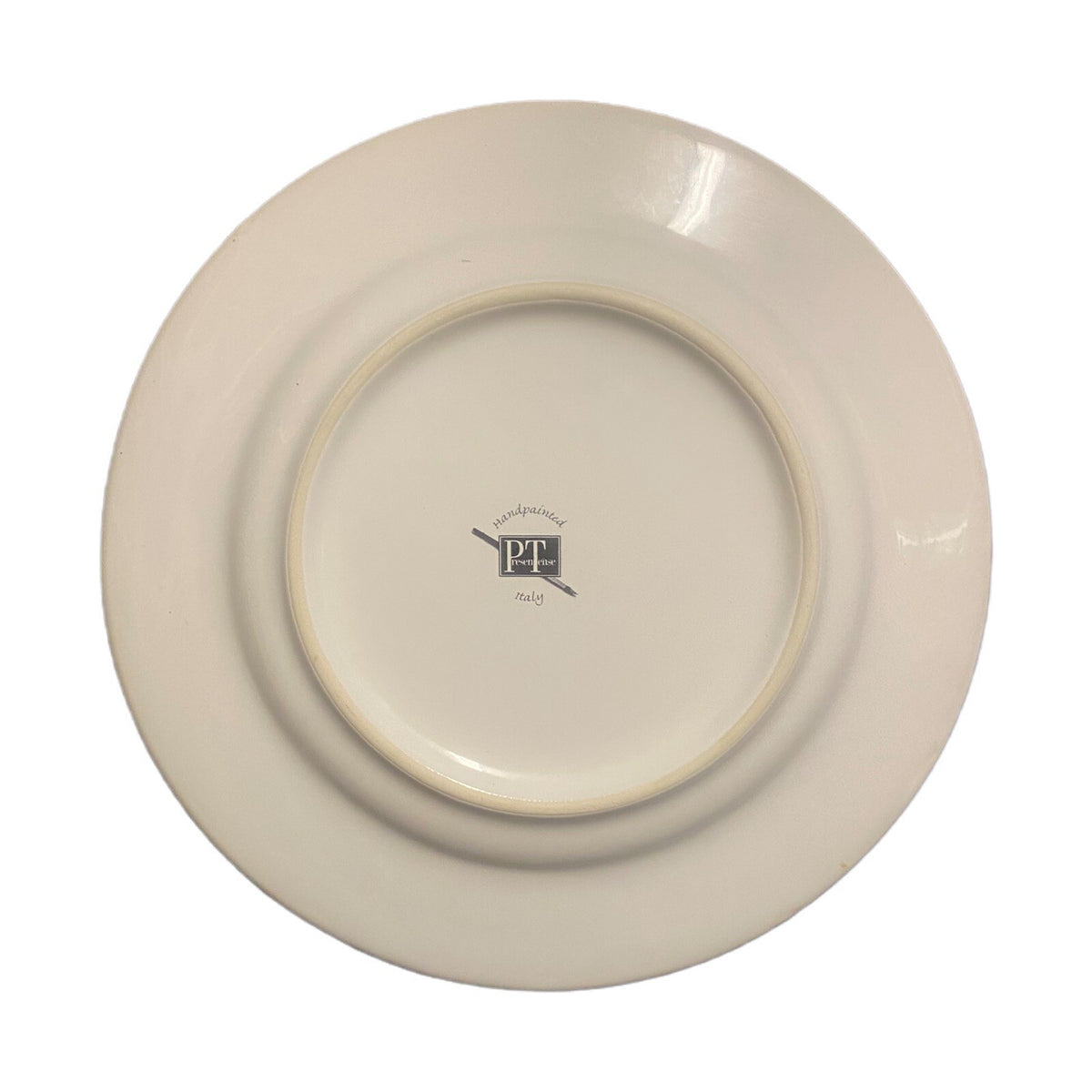 PRESENT TENSE 4-Dinner Plates ITALY Hand Painted Fruit Apple-Lemon-Grape-Pear