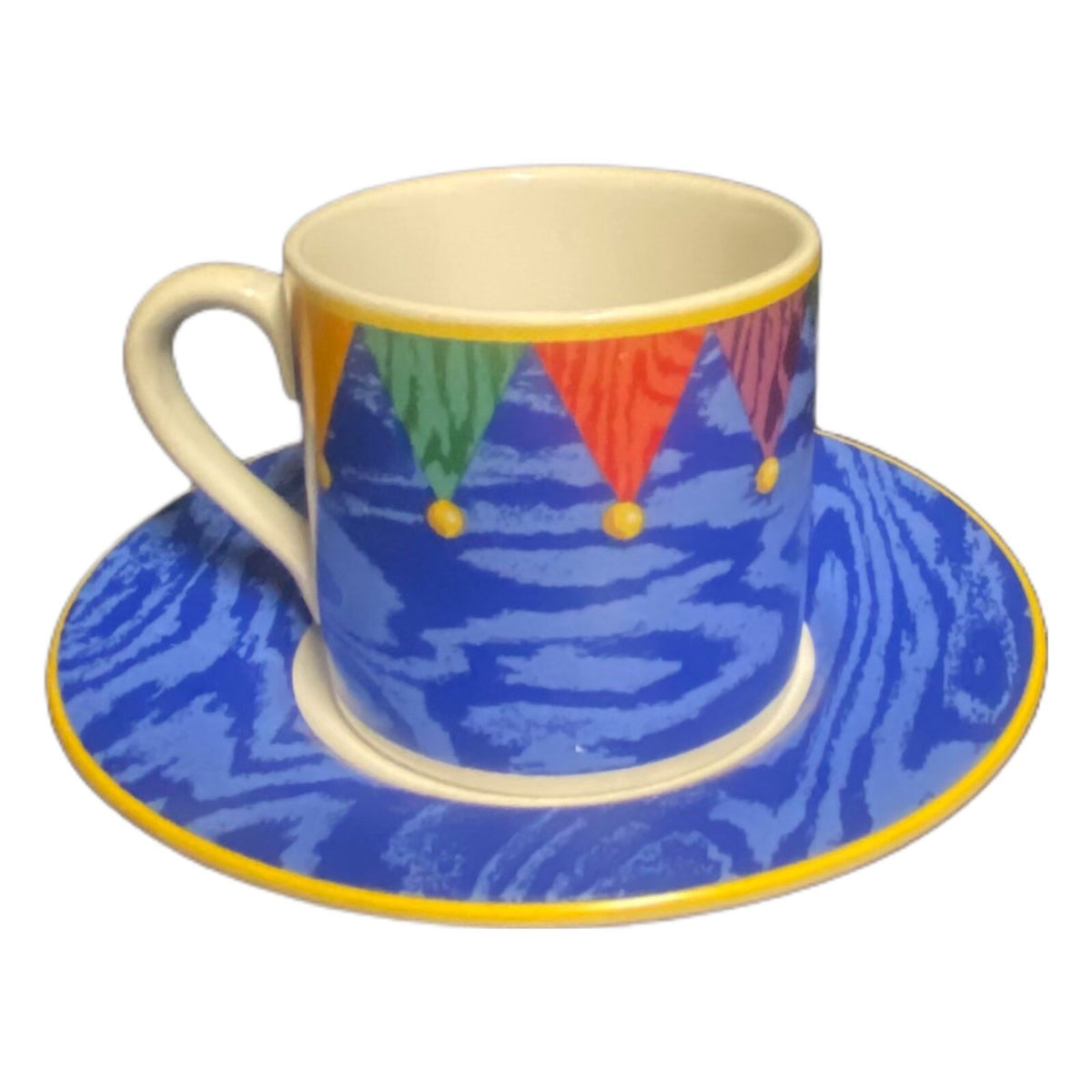 Riviera Van Beers Kiva 4-Cups & Saucers Signature Housewares Espresso Demitasse