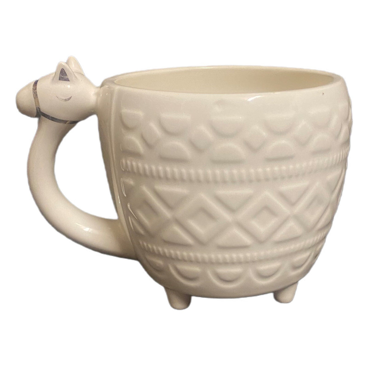 Target OPAL HOUSE Mug Camel Handle Ceramic Coffee Tea Cup LLama Gold Accents