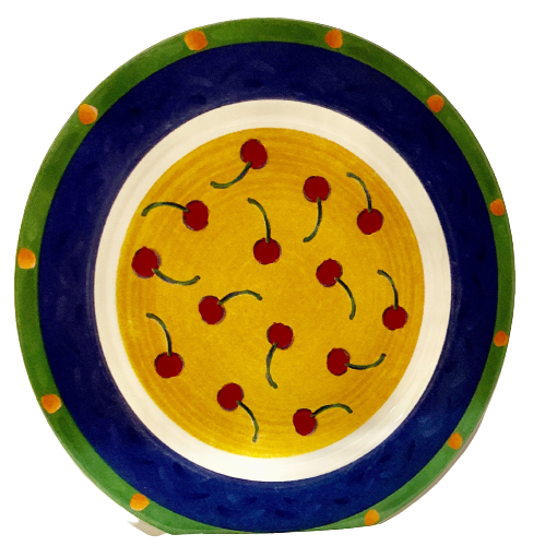 Vintage Riviera Van Beers TUSCAN CHERRIES 4-Salad Plates Signature Housewares