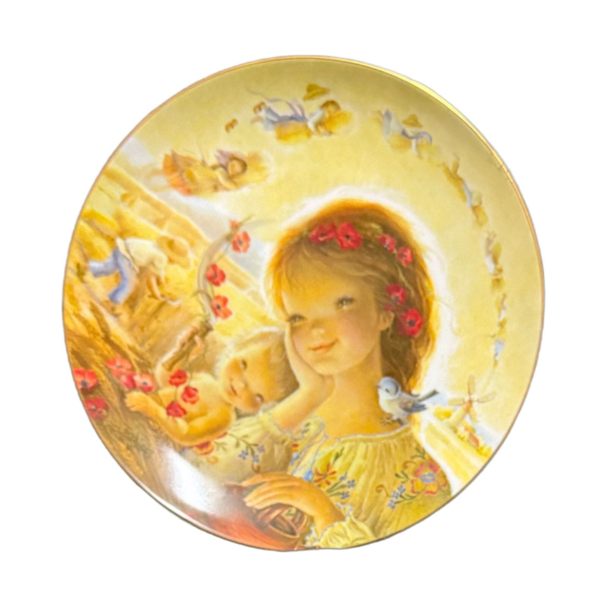 Vintage Juan Ferrandiz Plate SUMMER'S GOLDEN HARVEST Collector 1982 Schmid #1406