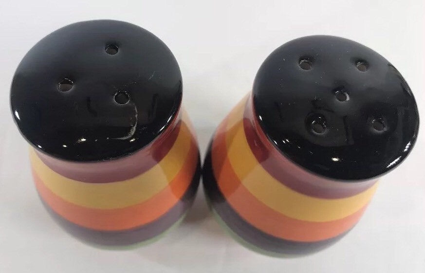 Philippe Richard Rondo Hand Painted Multicolor Canister Set of 3 or Shakers Set
