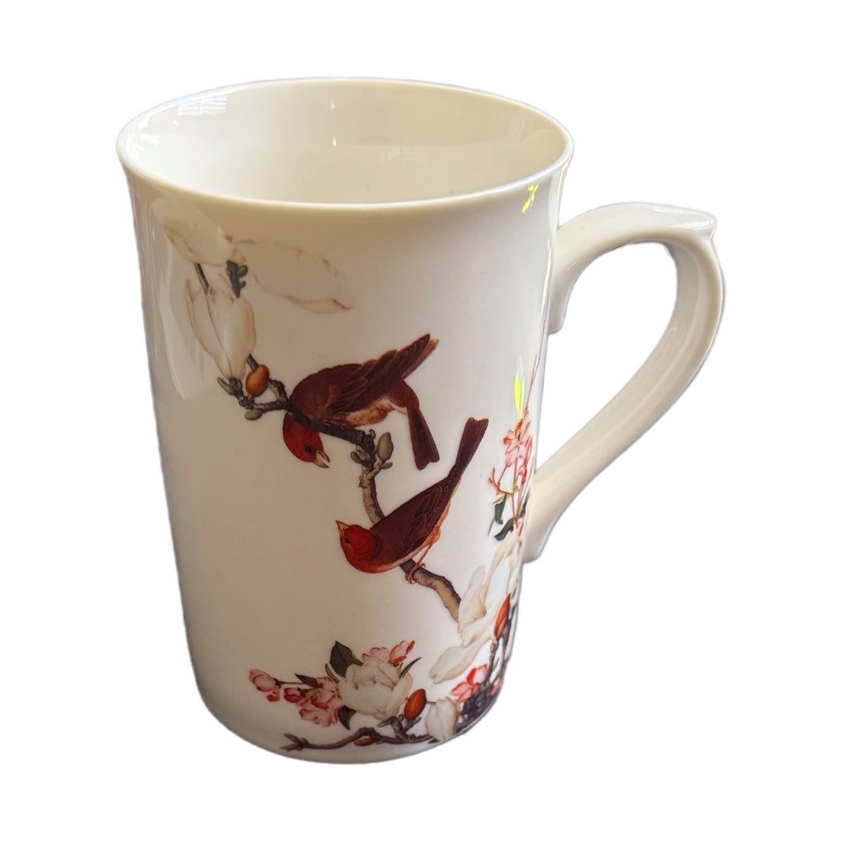 Finch Magnolia Porcelain Mug Chinese Art Taiwan National Palace Museum Tea Cup