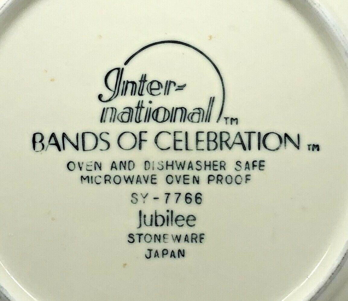 BANDS OF CELEBRATION SUCCESS JUBILEE Stoneware Japan SY 7766 & 7580 INT'L.