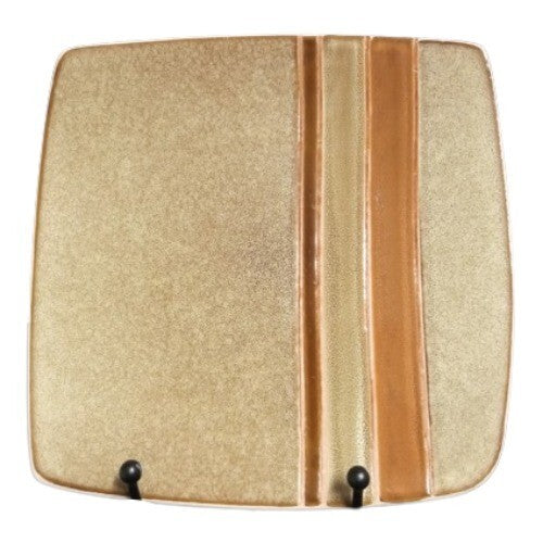 Gibson Elite 3-Salad Plates REGENT CLASSIC TAUPE  7 ¼” Brown & Tan Stripes