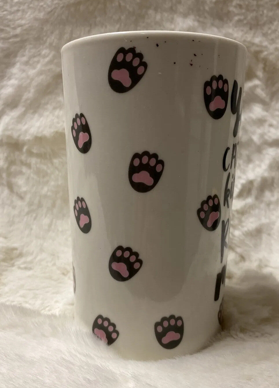 Charming Charlie Tall Mug "You’ve Cat To Be Kidding Me Right Meow” 16 oz Ceramic