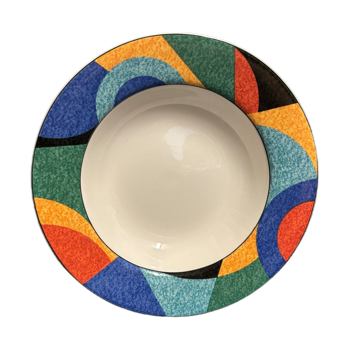 Victoria & Beale 4-Rim Soup Bowls Casual ACCENTS 9019 Porcelain Pasta Dish