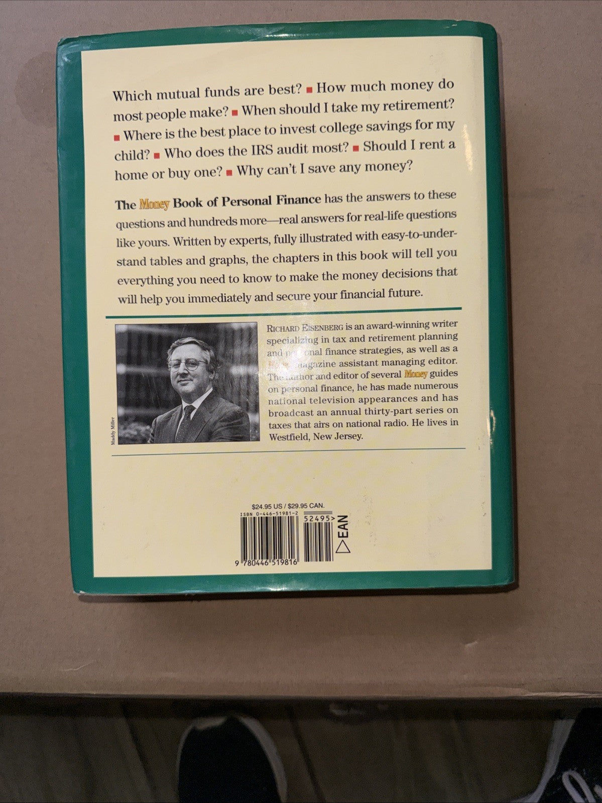 Money Book of Personal Finance by Richard Eisenberg (1996, Hardcover)