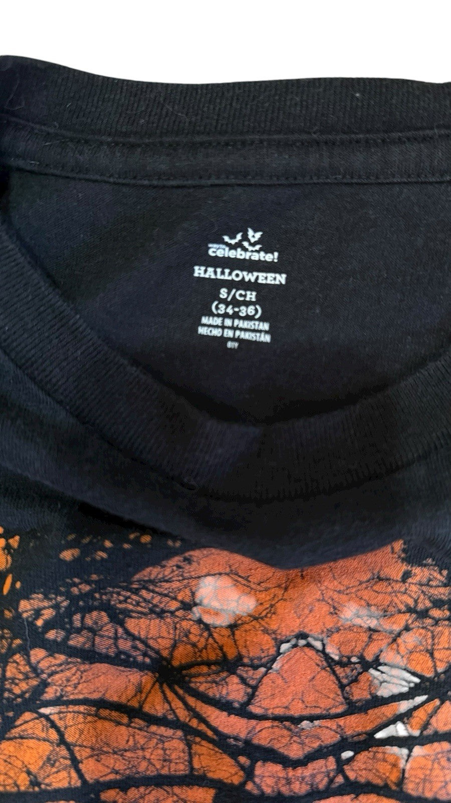 Men’s Halloween Fright Night Jack-O-Lantern Pumpkin Graphic T-Shirt Black