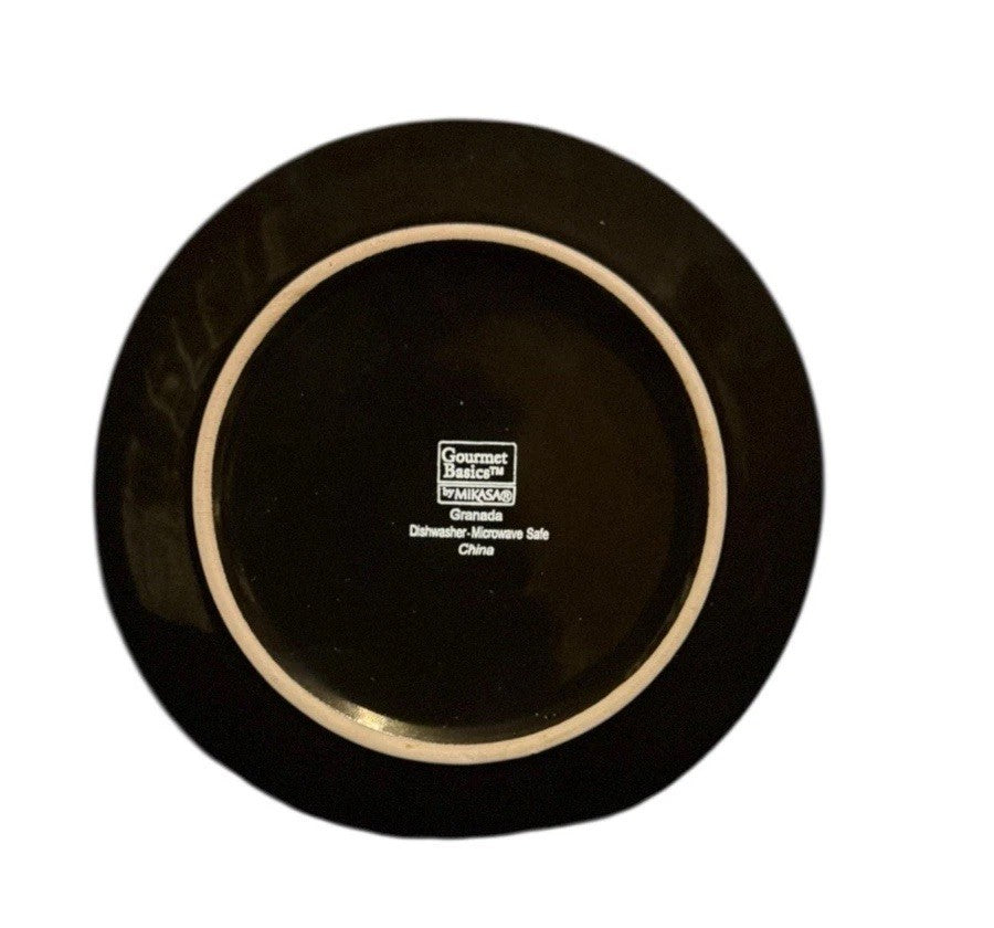 Set of 7 Mikasa Gourmet Basics Granada 6 1/8” D Dessert Appetizer Plates Brown