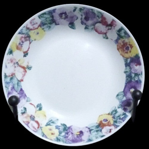 Gibson Designs ROMANCE 3-Coupe Soup Bowls 7 ½”D Ceramic Floral Dinnerware Dish