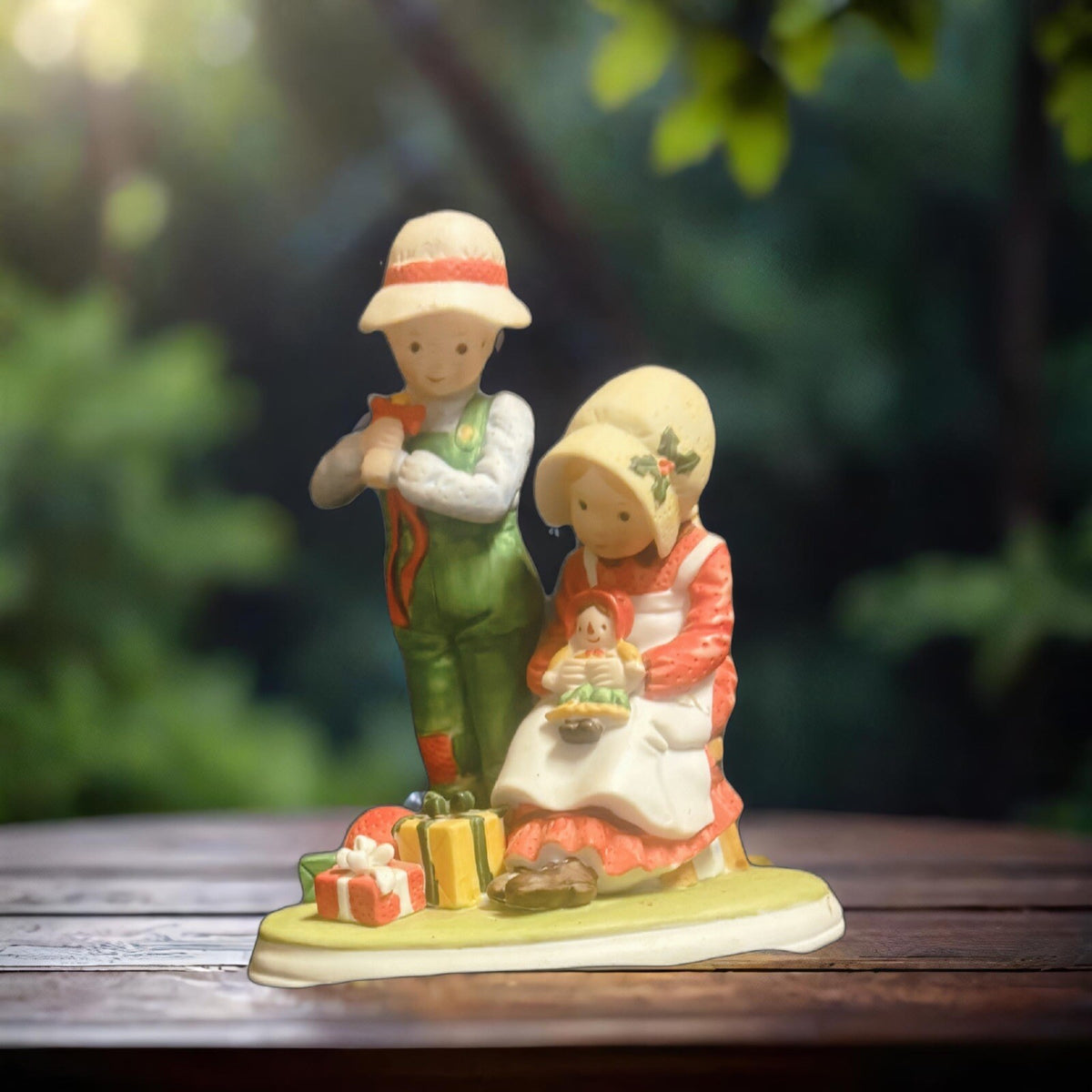 Holly Hobbie Designer Collection Christmas Keepsake Statue Missing Instrument