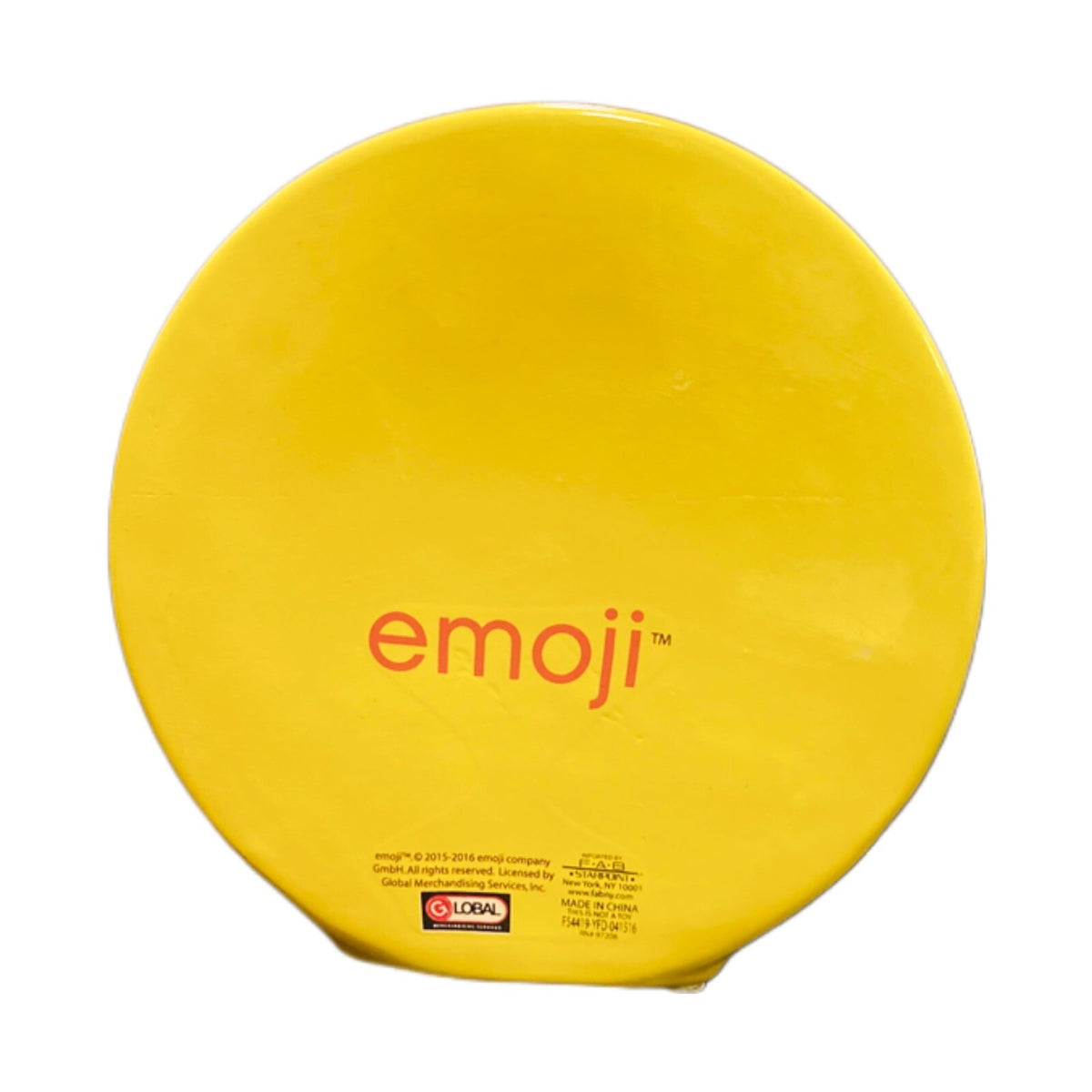 EMOJI Yellow Ceramic Coin Piggy Savings Bank With Stopper Sunglasses GLOBAL 2015