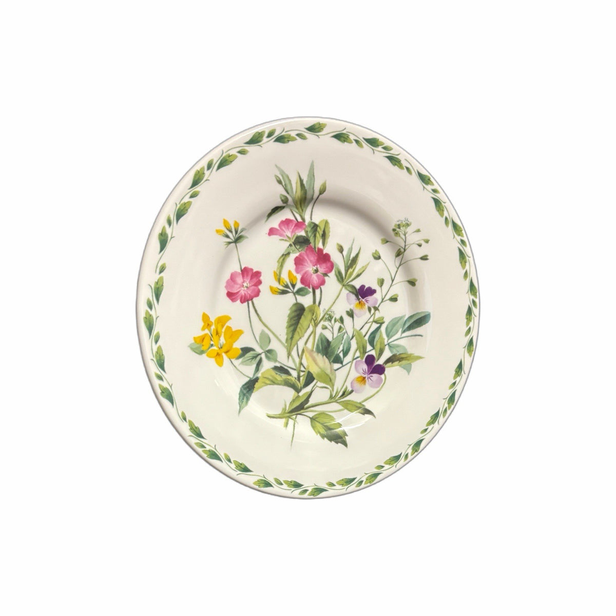 Set of 2 Queen’s Churchill The Garden Salad Plates RHS England Floral Design