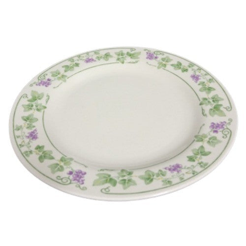 Gibson ENGLISH IVY Salad Plate 7 ¾” D Purple Grapes & Trim Green Leaves Dessert