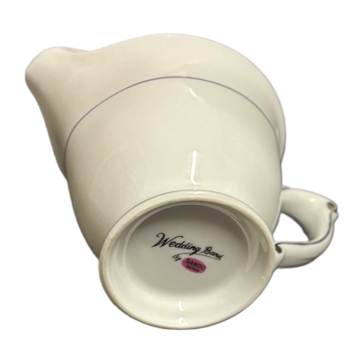 Sango WEDDING BAND Platinum Creamer Milk Japan Porcelain