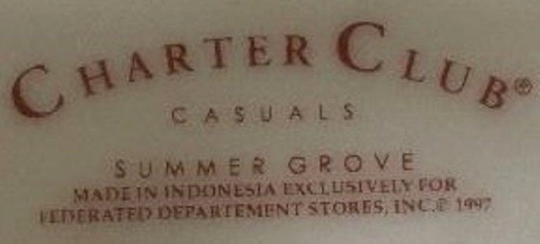 Charter Club Casuals "SUMMER GROVE" Canister Cookie Jar