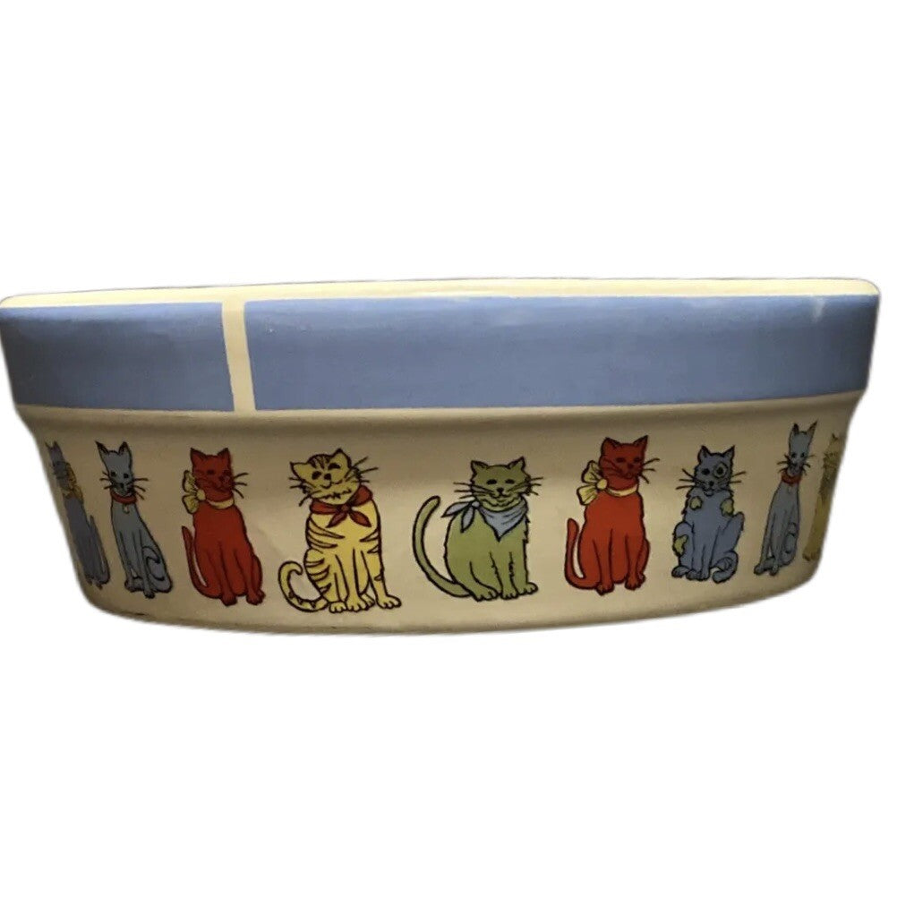 Signature Housewares My Friends Cat & Dog Food Water Bowls Set of 2 Ceramic