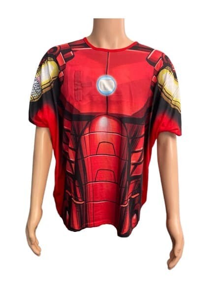 T-Shirt Iron Man Avenger Marvel Studios XL Man Red Boys Top