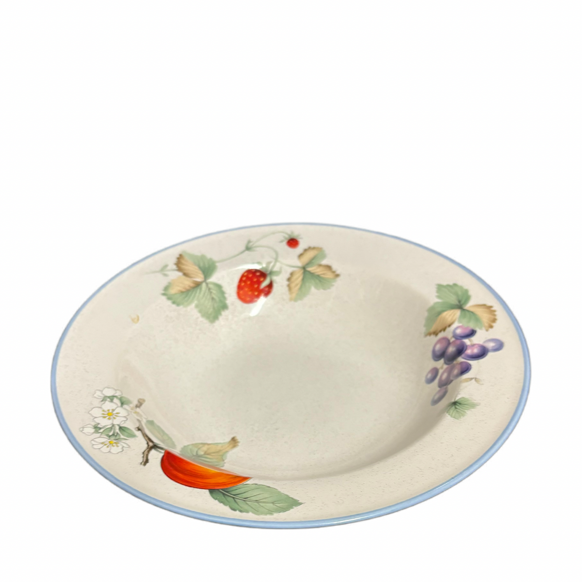Savoir Vivre Luscious Fruit Rim Soup Bowls Set 4 Japan JJ017 8 1/8”D